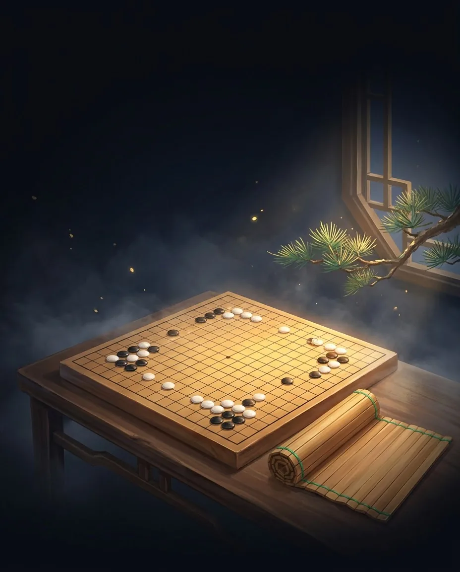 天机 Strategist: a weiqi board mid-game