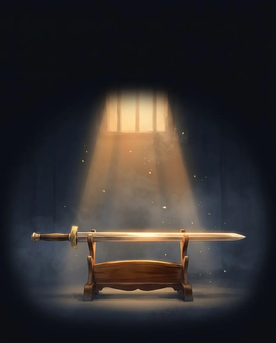 武曲 General: a sword resting on a stand