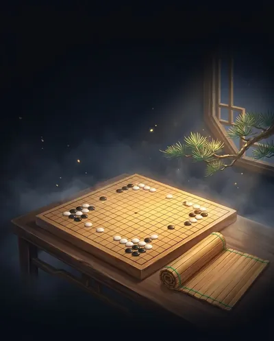 天机 Strategist: a weiqi board mid-game