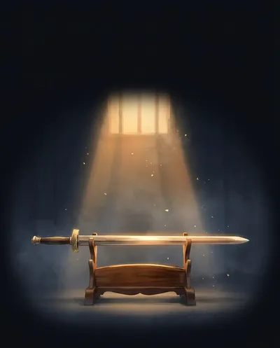 武曲 General: a sword resting on a stand